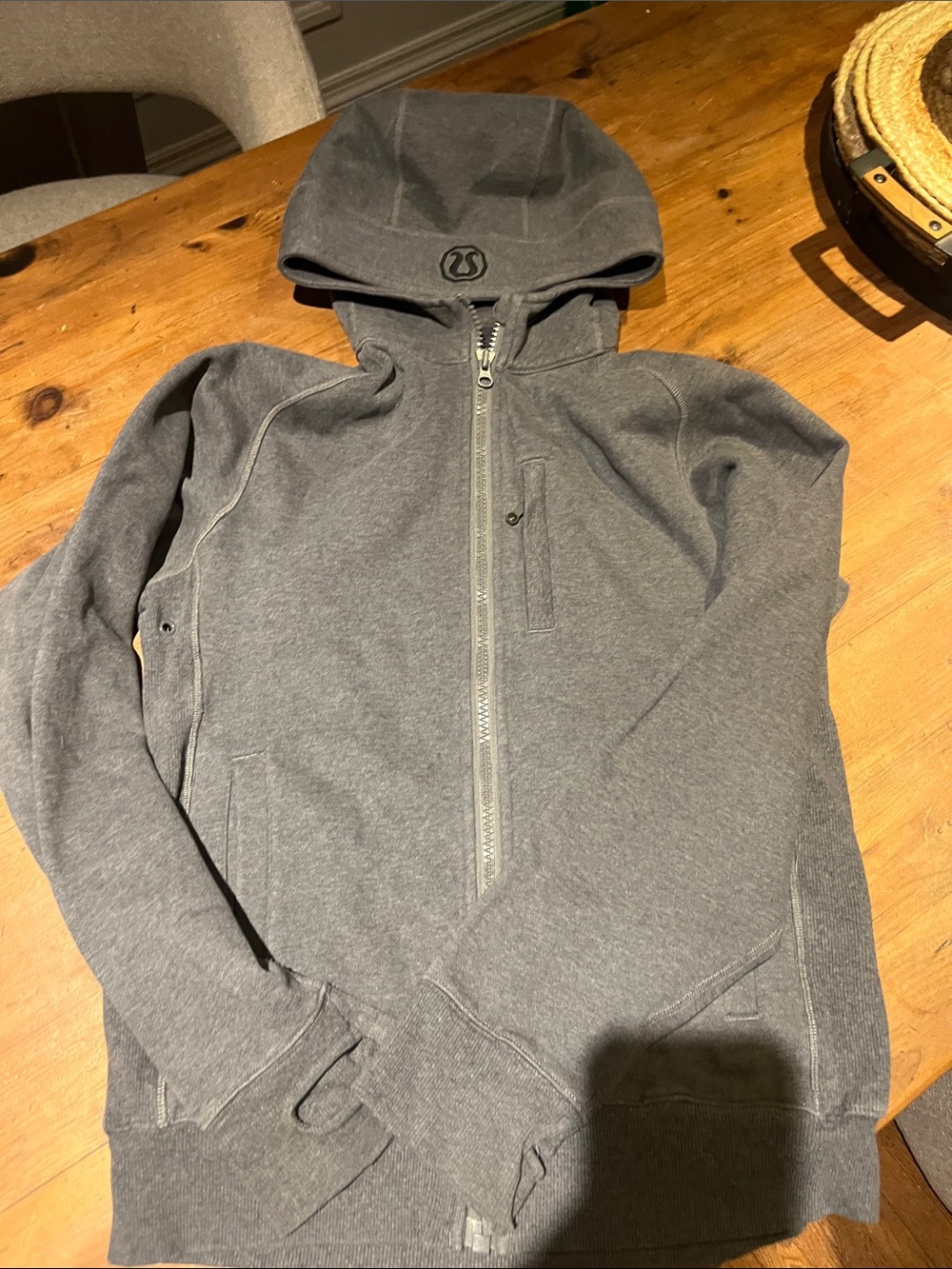 lululemon athletica Men's Charcoal Gray Full-Zip Hoodie